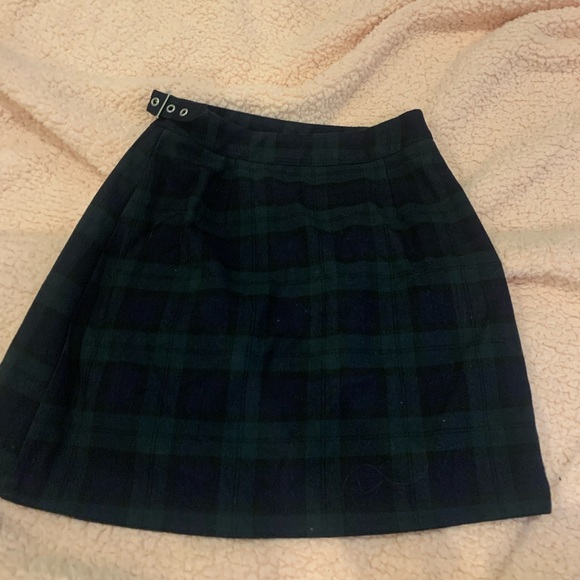 Brandy Melville Dresses & Skirts - john galt green & blue plaid skirt